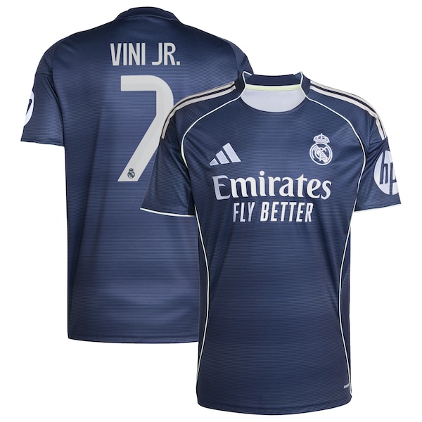 Vini Jr. Los Merengues adidas 2025/26 Away Replica Player Jersey - Blue