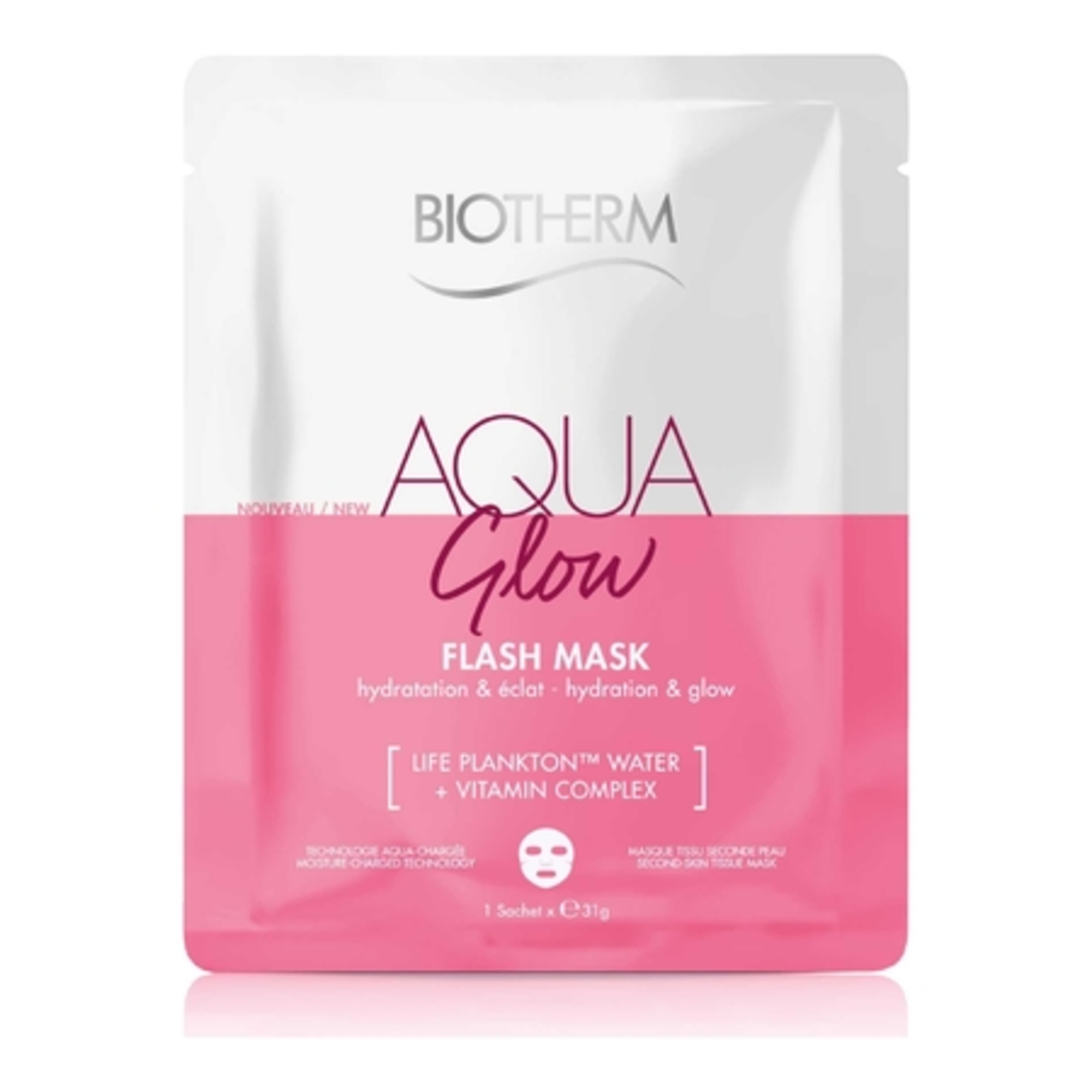 AQUA GLOWMasque hydratation flash & éclat instantané
