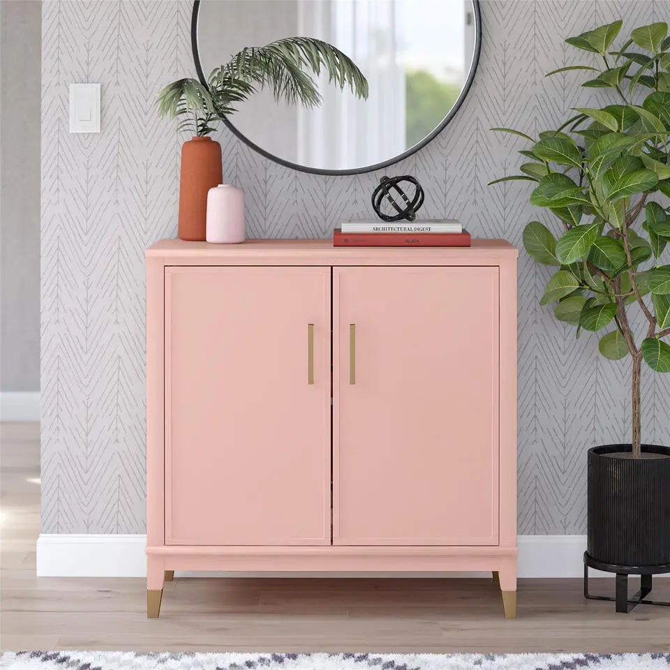 Westerleigh - Dressoir met 2 deuren in roze MDF
