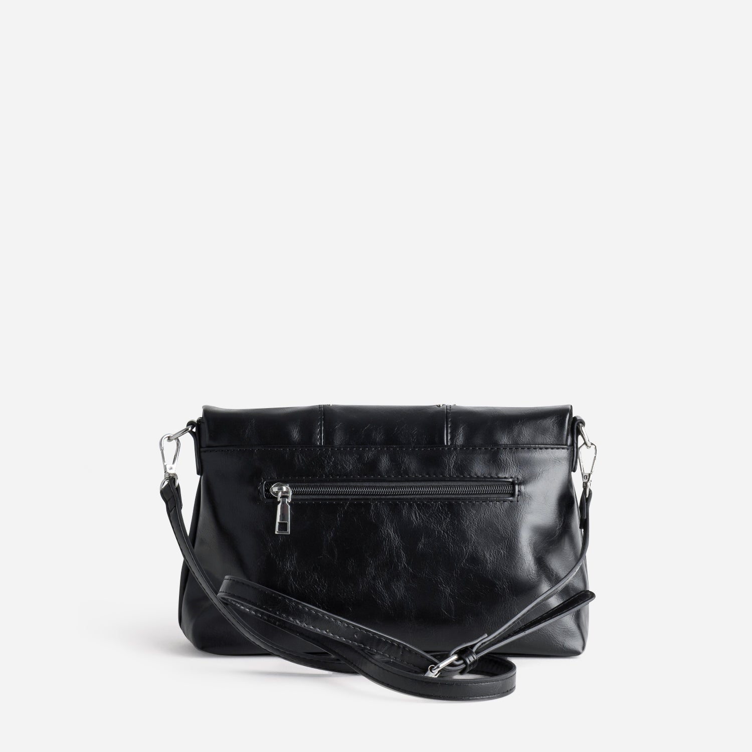 Sac à main noir décor clous