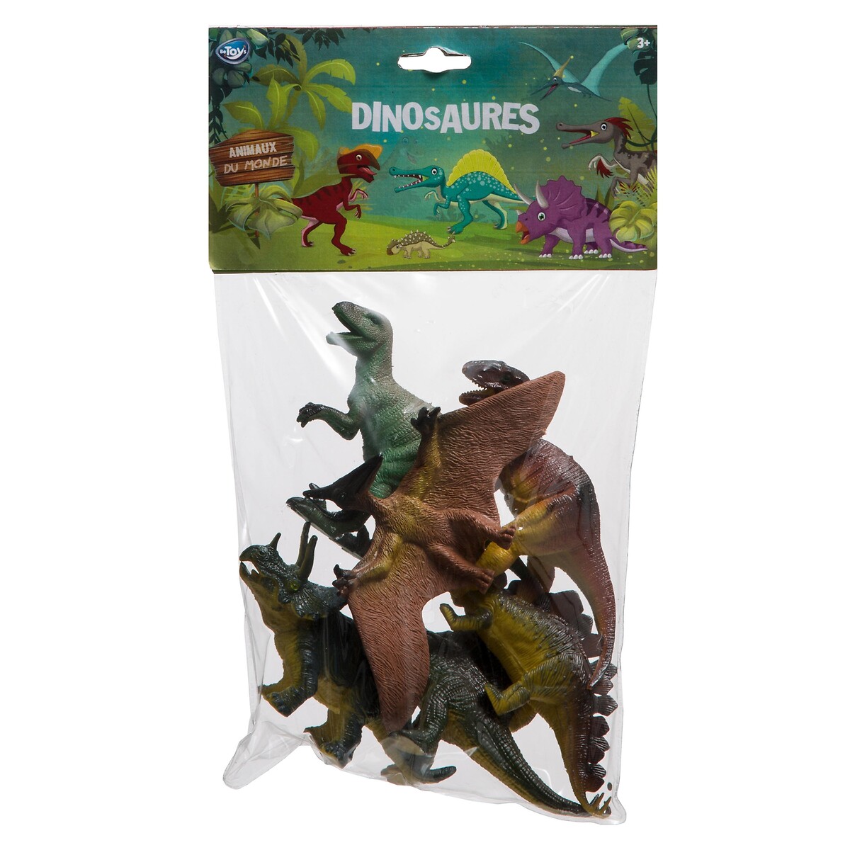 Conjunto de 6 dinossauros