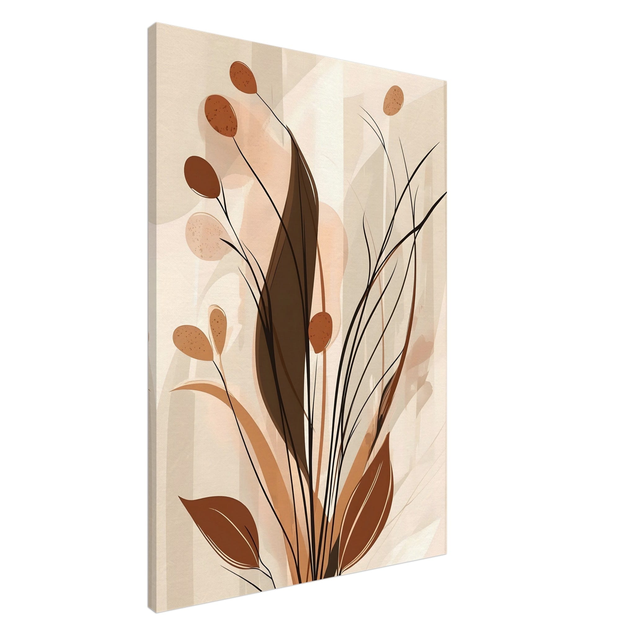 Artfulprints Canvas Boho – Autumn growth canvas - 75x100 cm - beige