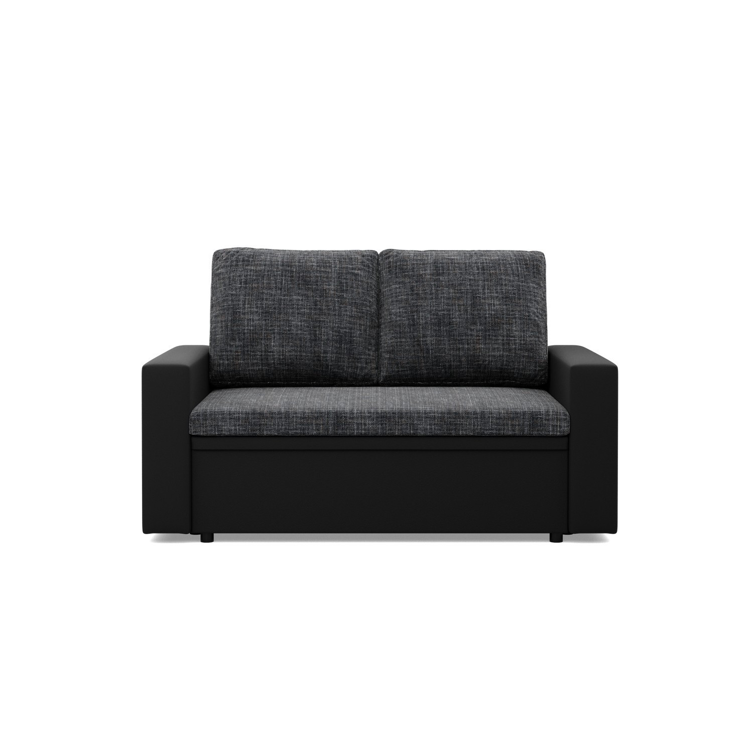 Sofa 2-osobowa, Rozkładana, Pojemnik, Kolor Szary
