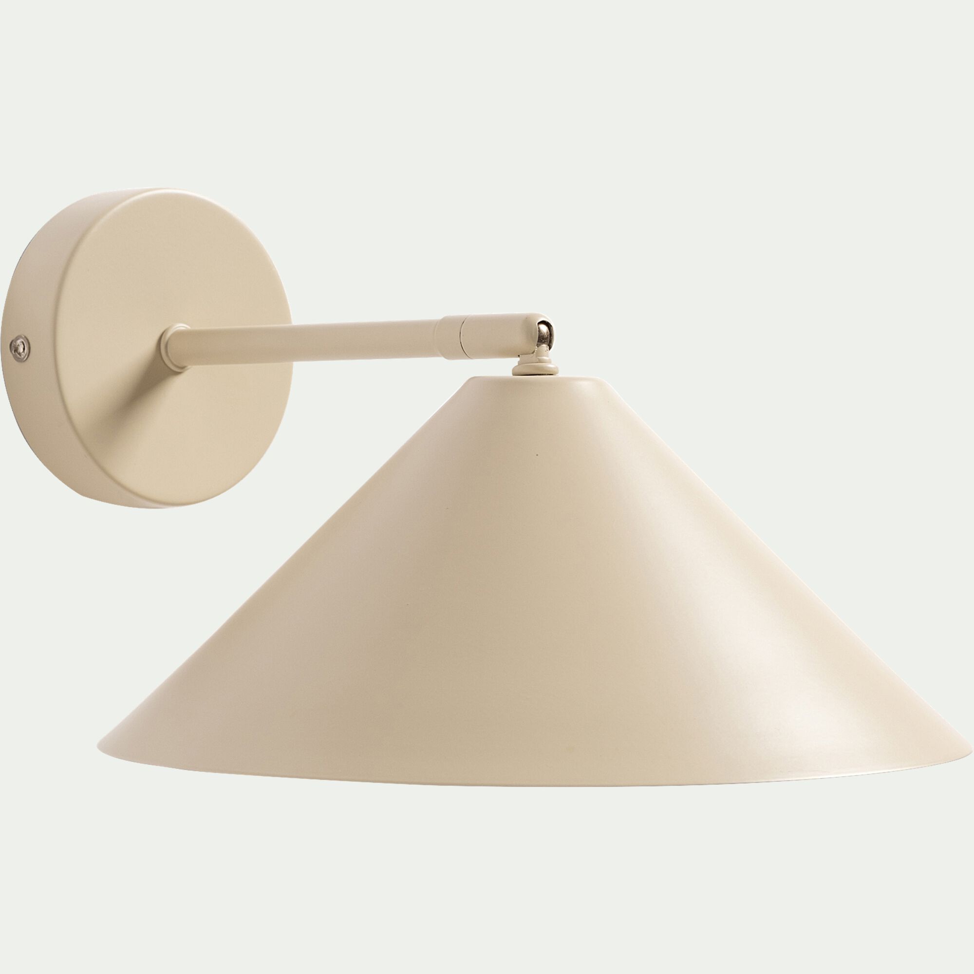 RAVENNE - Applique murale électrifiée en fer D25cm - beige sable