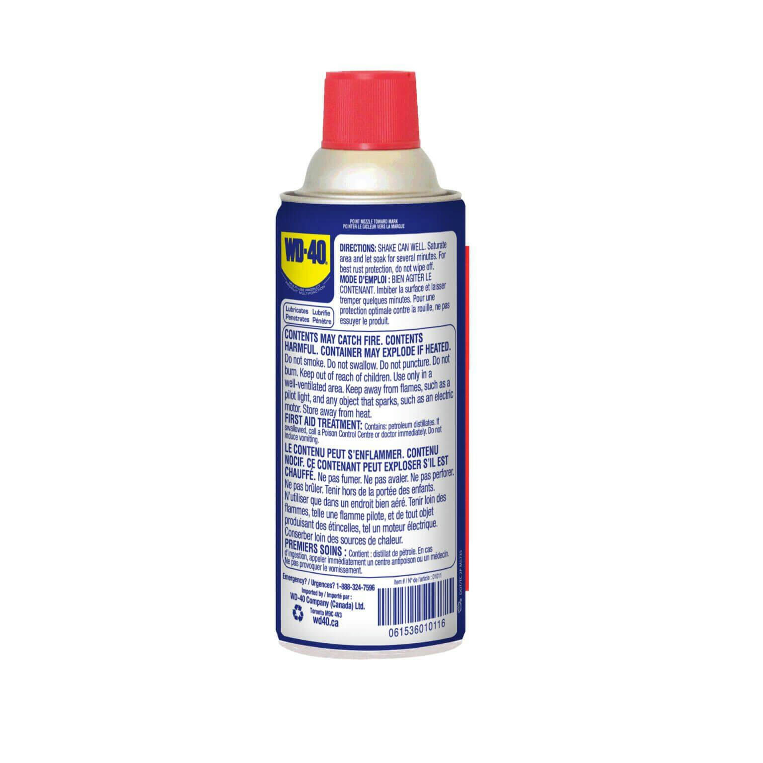 WD-40 1011 Multi-Purpose Lubricant and Cleaner, Spray Can, 311-g