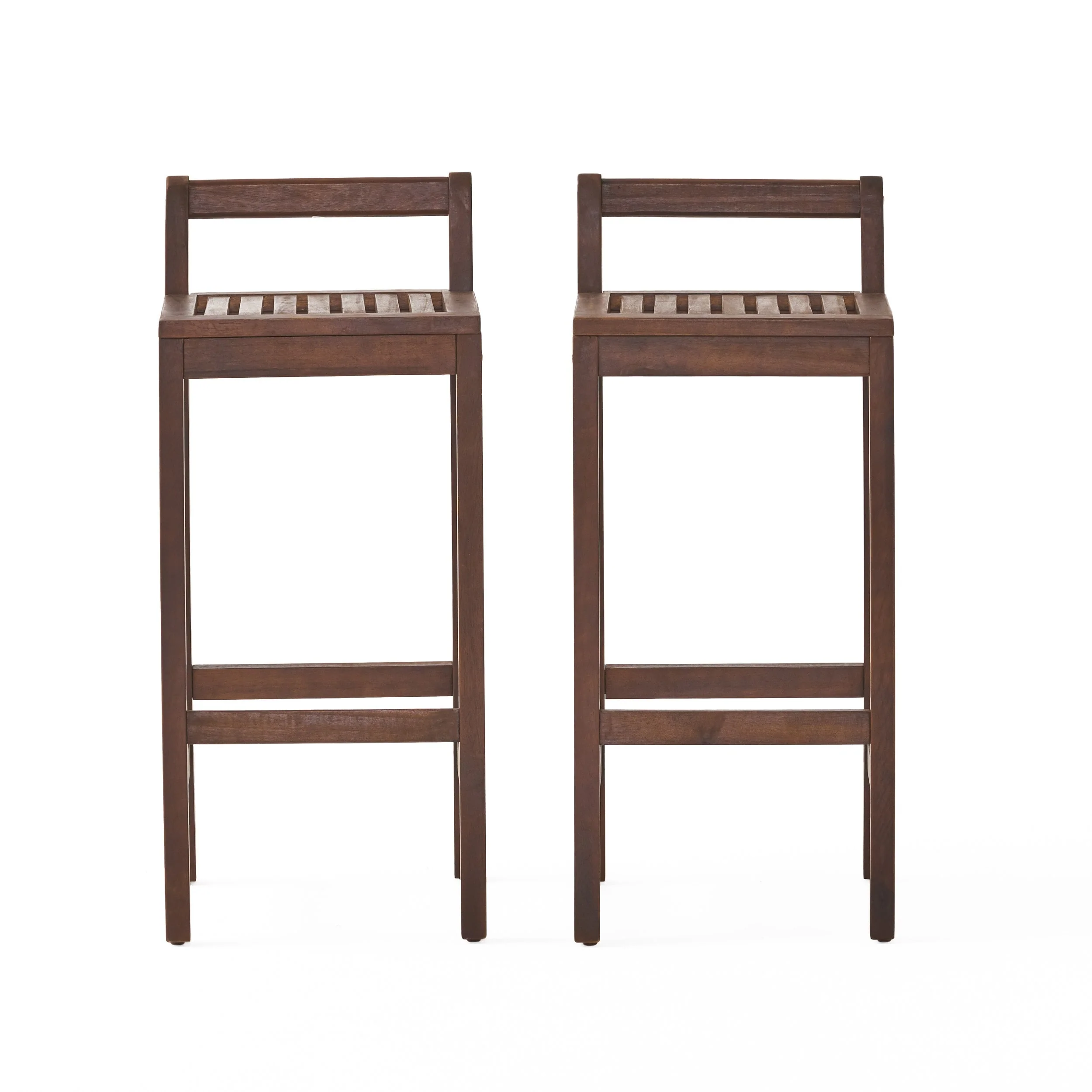 Riviera Outdoor Pation 30-inch Acacia Wood Barstools by Christopher Knight Home (Set of 2)