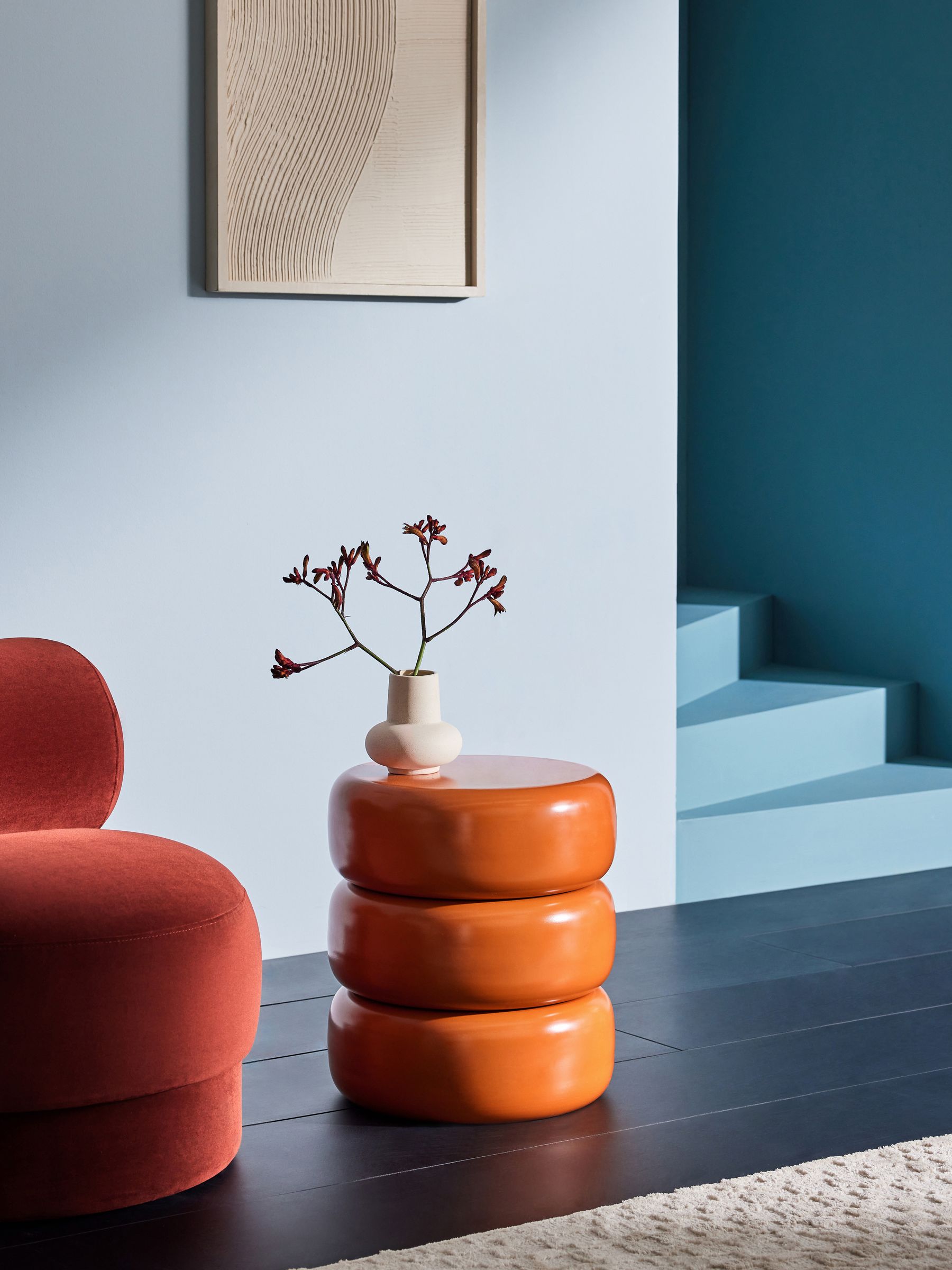 Coen Side Table in Orange