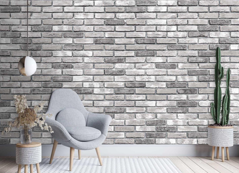 Feeby Fototapeta, Mur z szarej cegły 150x105