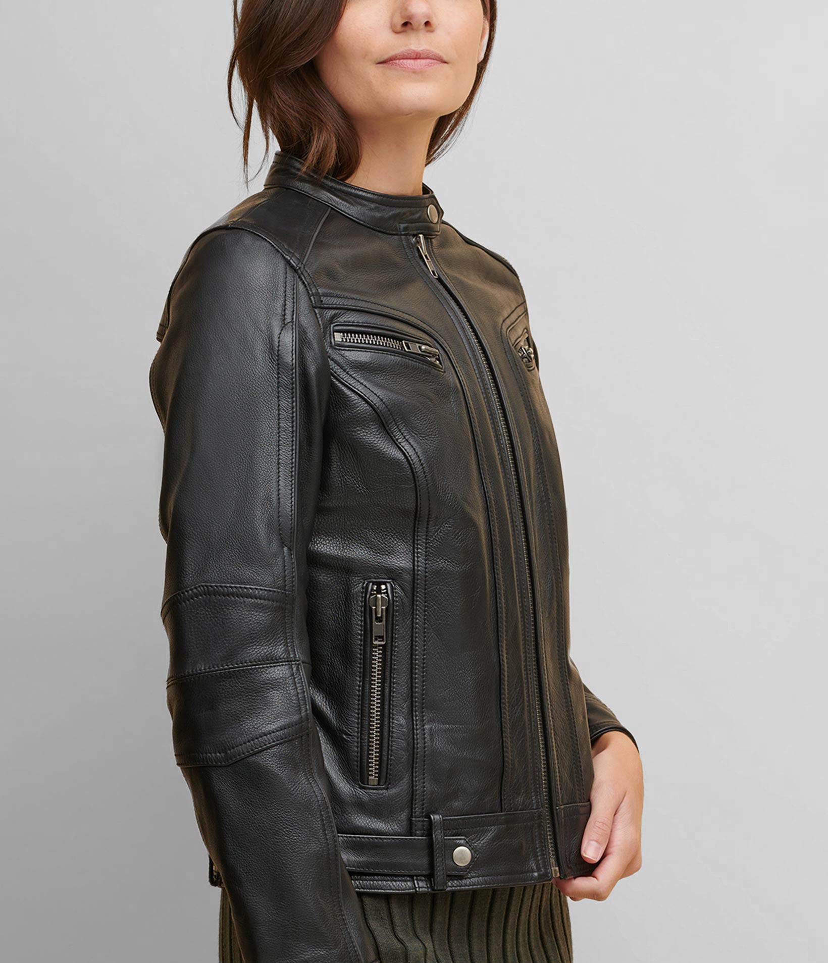 Morgan Biker Leather Jacket