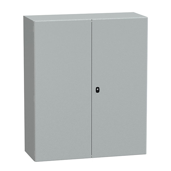 Nsys3d121040dp Coffret Métallique étanche Ip55 - 1000x1000x400 - 2 Portes - Plaque Fournie - Spacial S3d - Schneider Electric