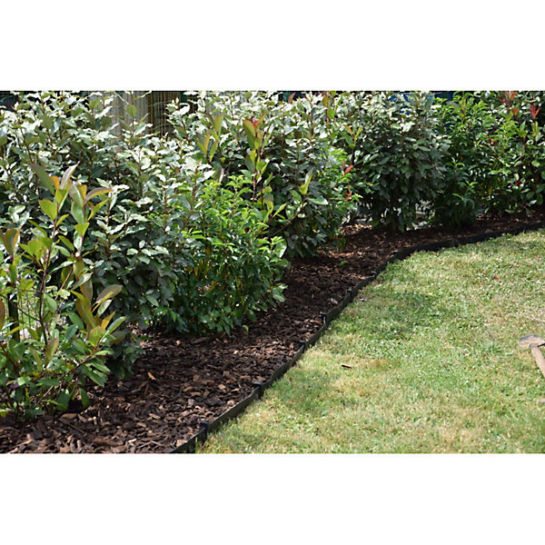 Bordure de jardin flexible JARDINEX 10 m - Noir 14 cm