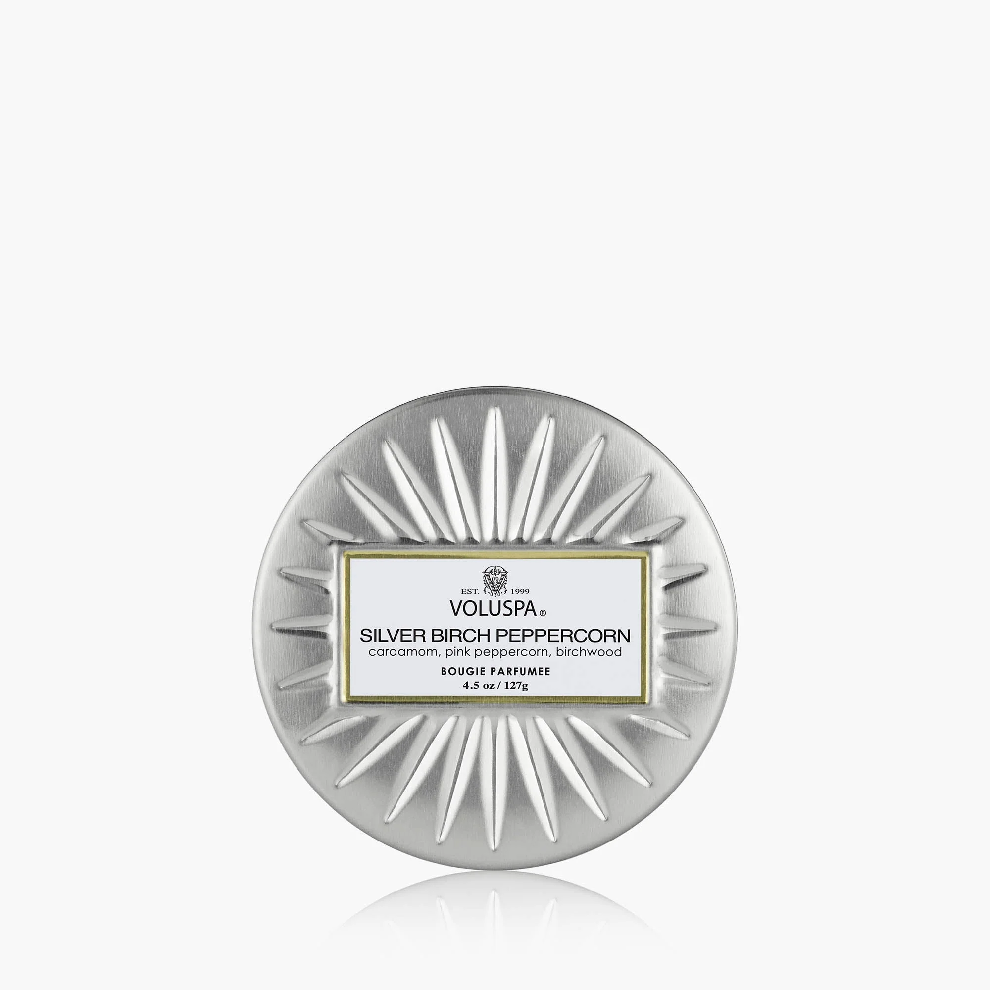 Silver Birch Peppercorn - Mini Tin Candle