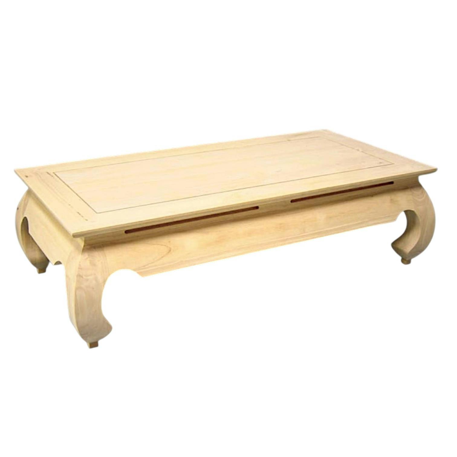 Table basse Opium hévéa 120x60x35cm MAORI