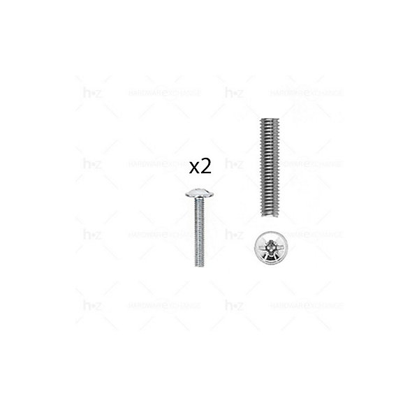 1 kit composés de 2 vis M4X25 mm zinguée