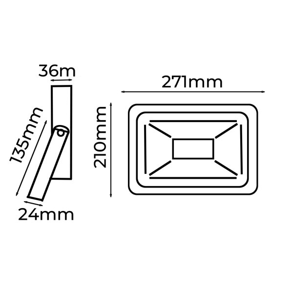 Pack de 5 Projecteur LED Extérieur IP65 Imperméable 100W 9500Lm 3000K Lumière Chaude pour Maison Garage Jardin Terrasse