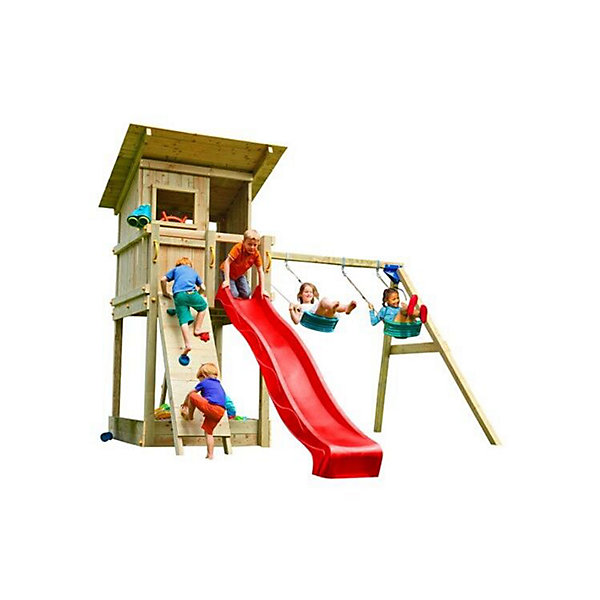 Aire de jeux Masgames BEACH HUT XL avec balançoire Balançoire double