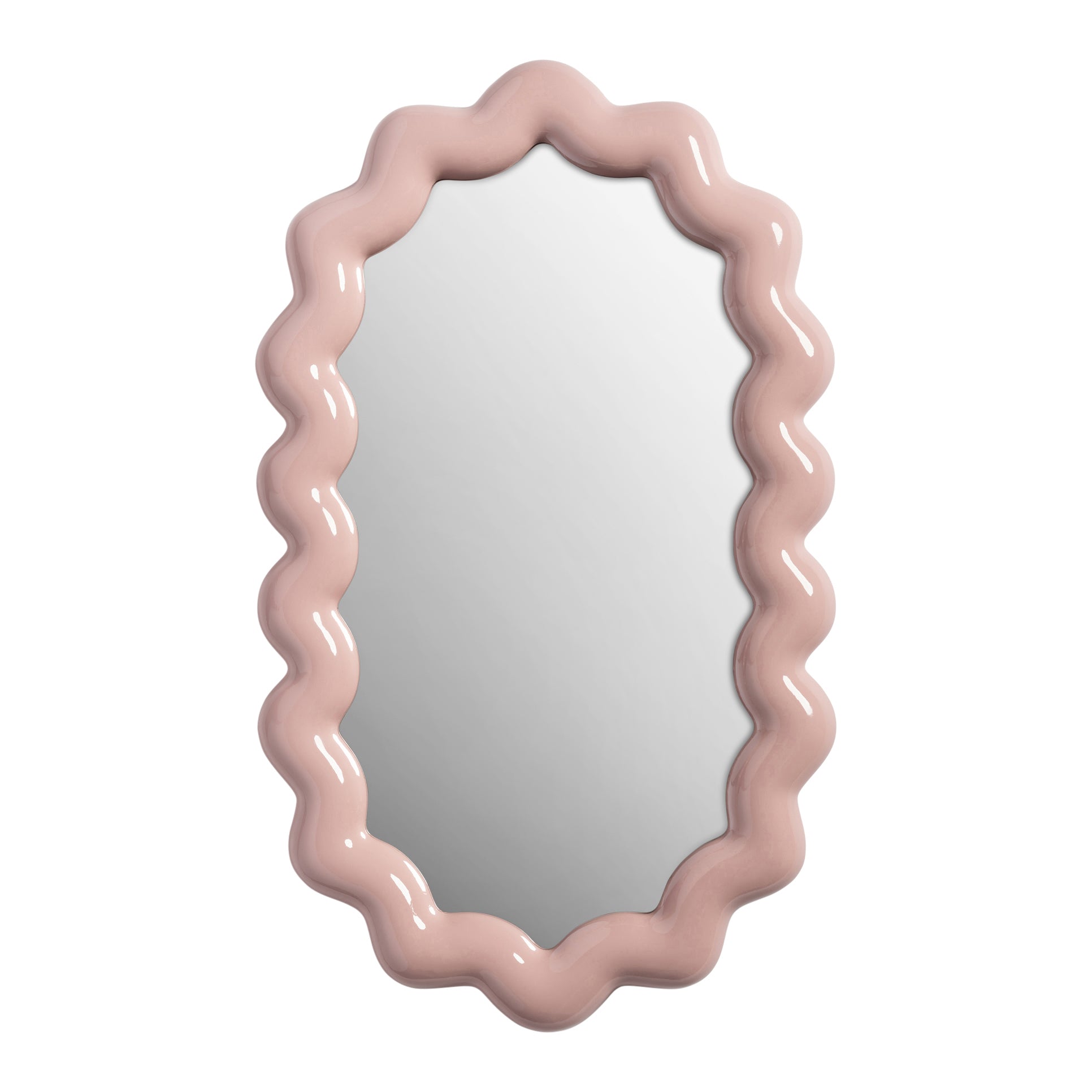 &klevering Zigzag Spiegel H 53 cm - Blush