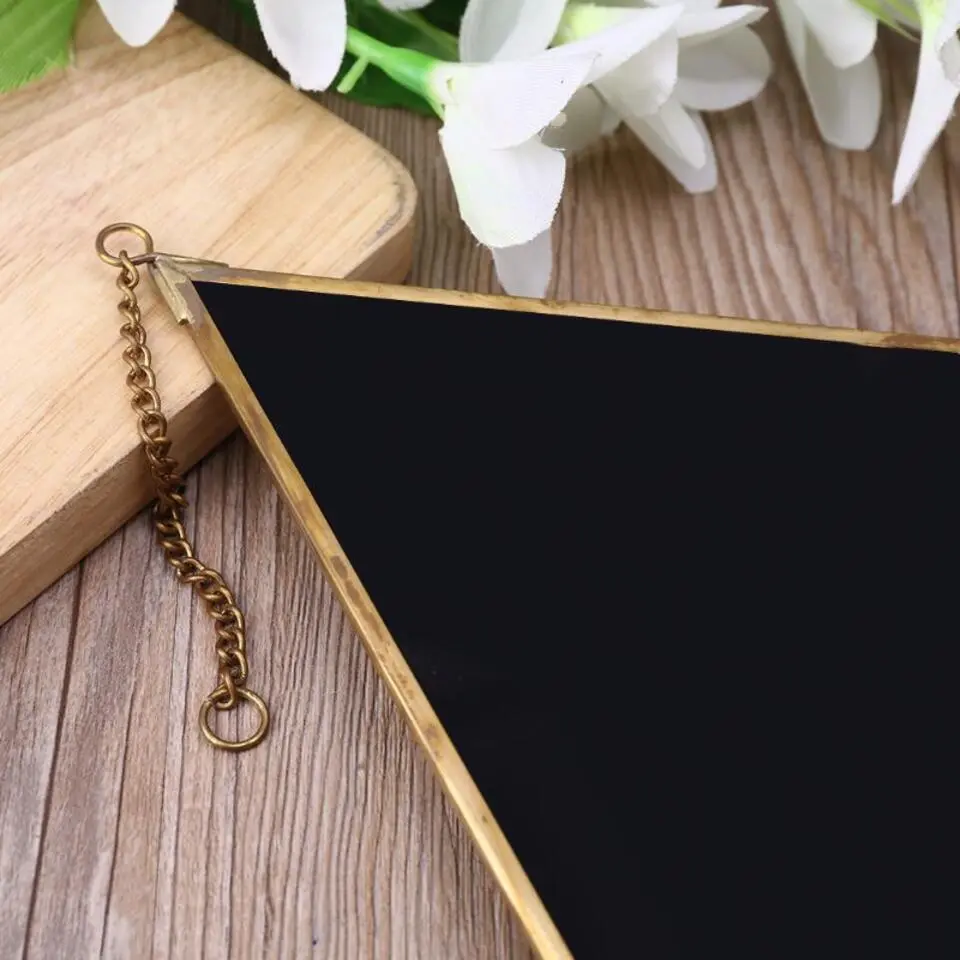 QUVIO Spiegel ruitvorm smal - Goud