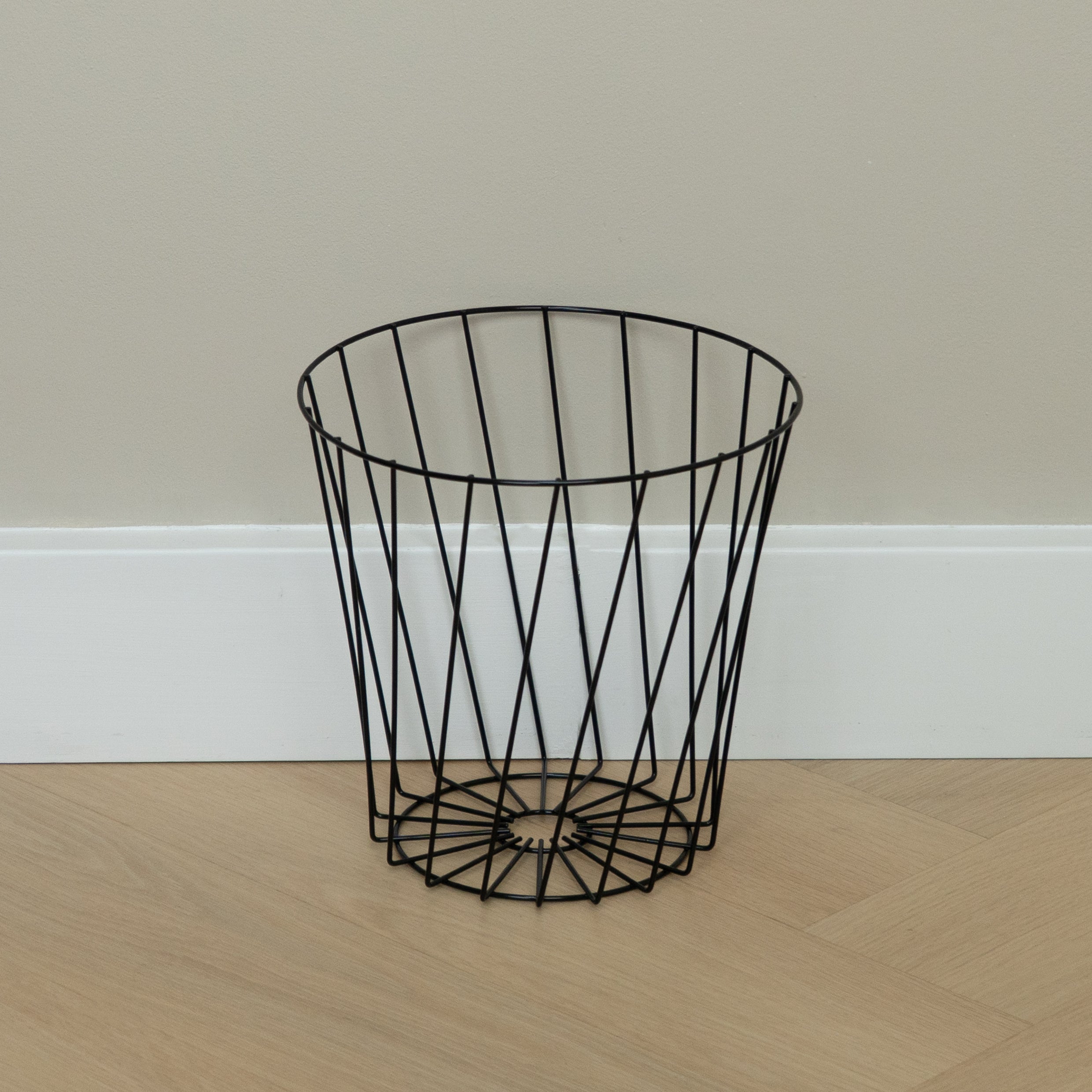 QUVIO Opbergmand - Metaal - Zwart