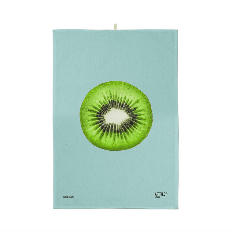 - Torchon fruit coton bleu