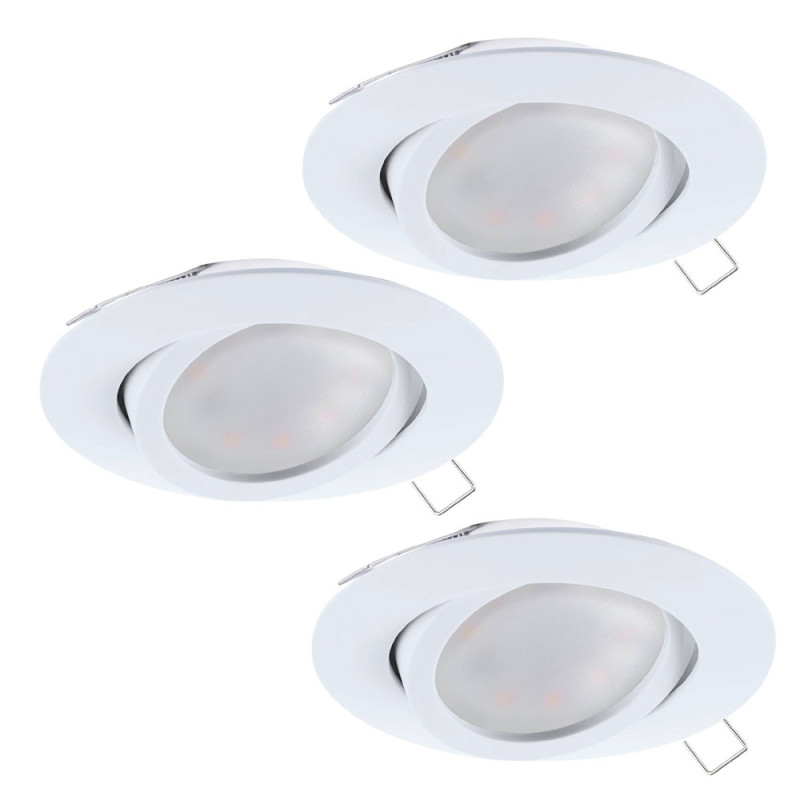 Spot encastrable LED Tedo blanc Ø 8 cm GU10 3 x 4,6 W EGLO