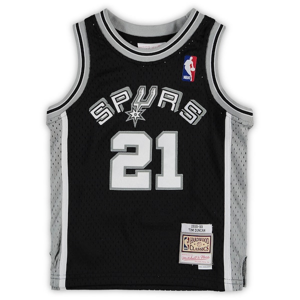 Tim Duncan San Antonio Spurs Preschool 1998/99 Hardwood Classics Throwback Team Jersey - Black
