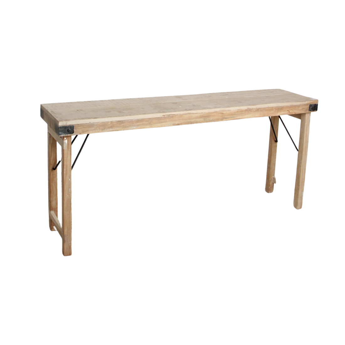 Raw materials inklapbare tafel Limewash - naturel - 170x40x76 cm cm