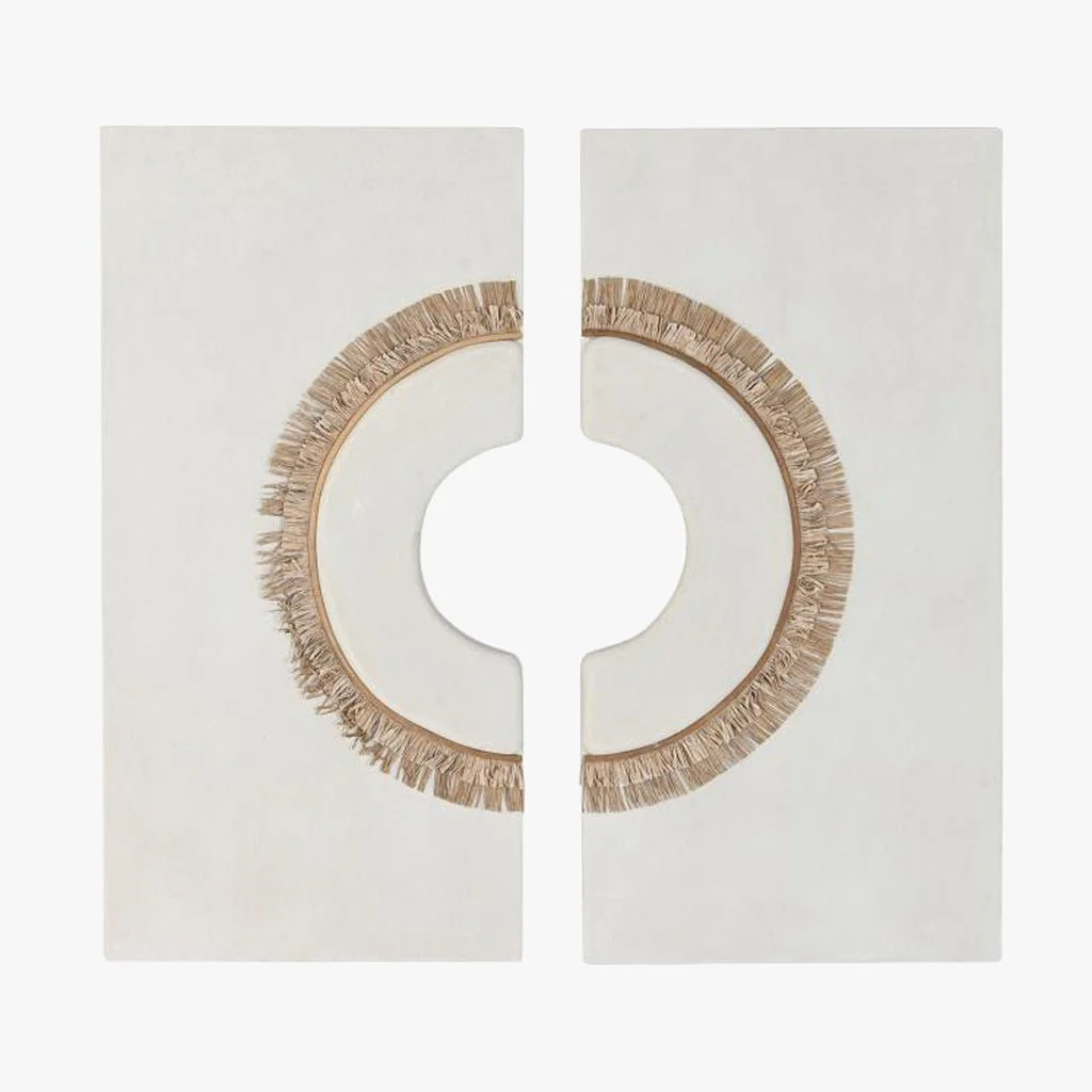 Decoração de Parede Dupla Branca TRAÇO