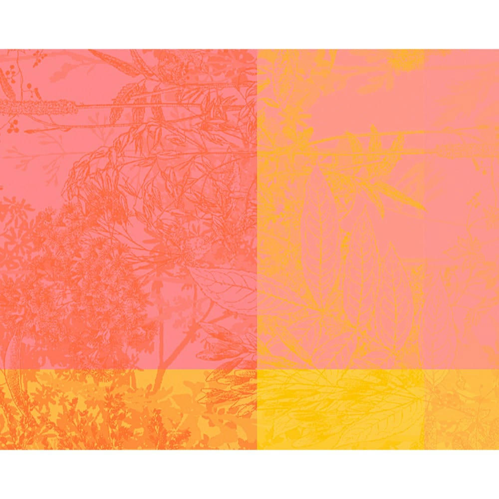 MILLE ESPRIT JARDIN CHATOYANT - Set enduit imperméable pur coton multicolore 40X50