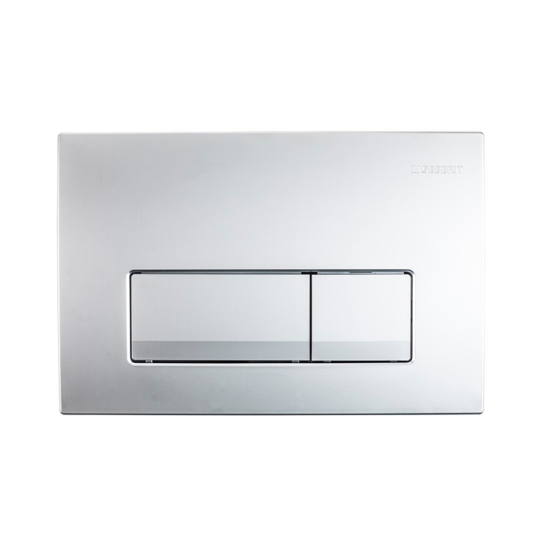 Plaque de commande pour WC suspendu Delta 50 chrome mat GEBERIT