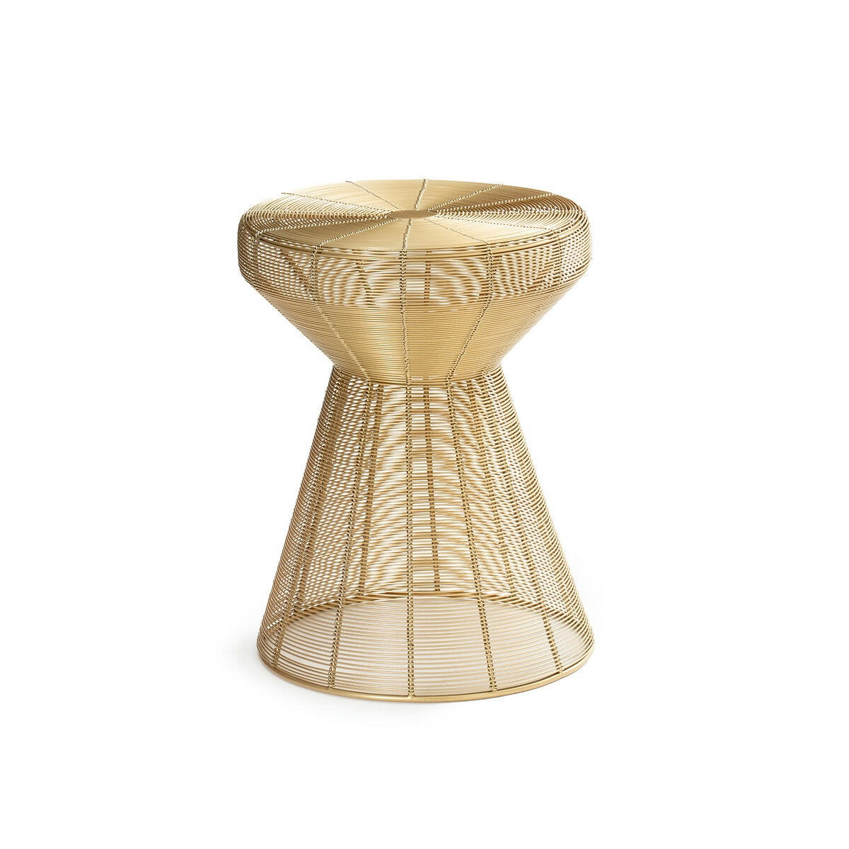 Bout de canapé tabouret doré Bangor