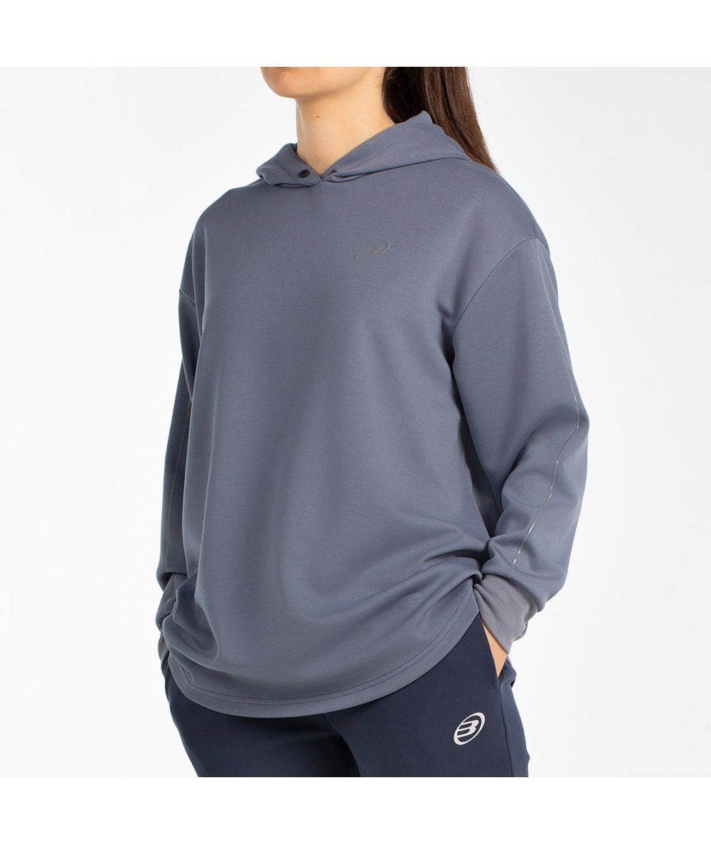 SUDADERA BULLPADEL BATIR AZUL LAVADO