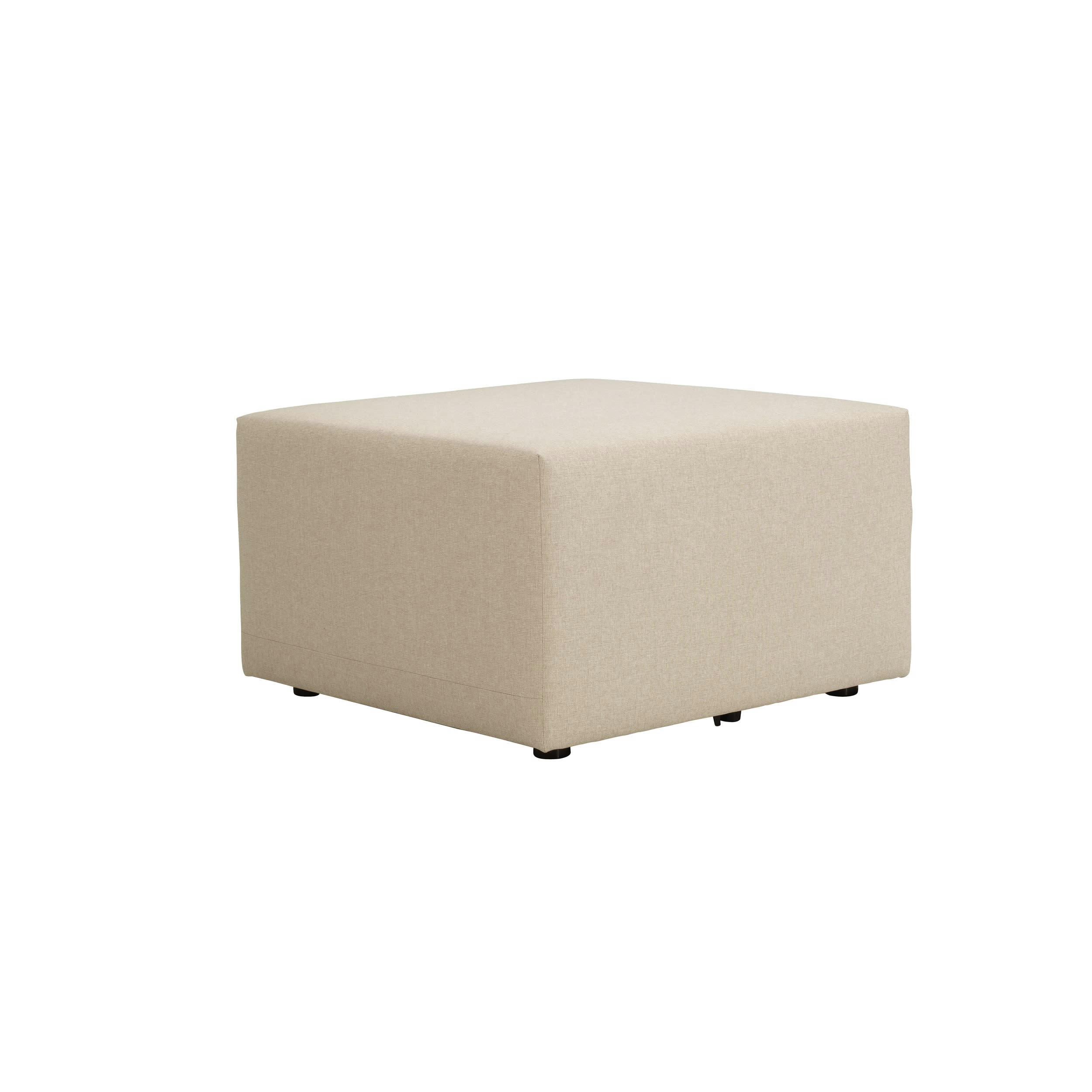 PINOT - Pouf pour canapé modulable en tissu beige