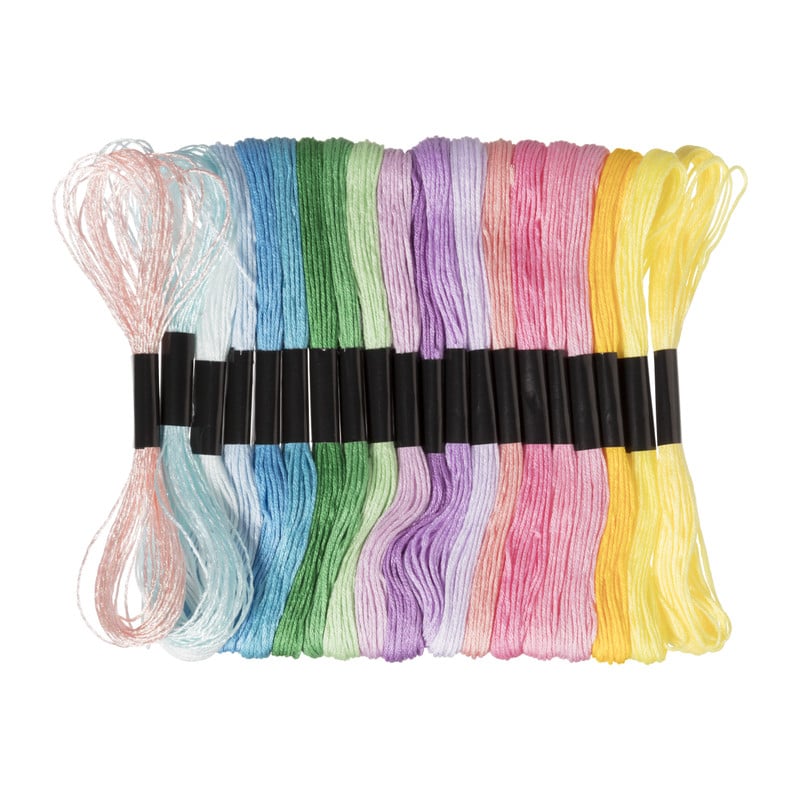 Borduurgaren - koele tinten - set van 20