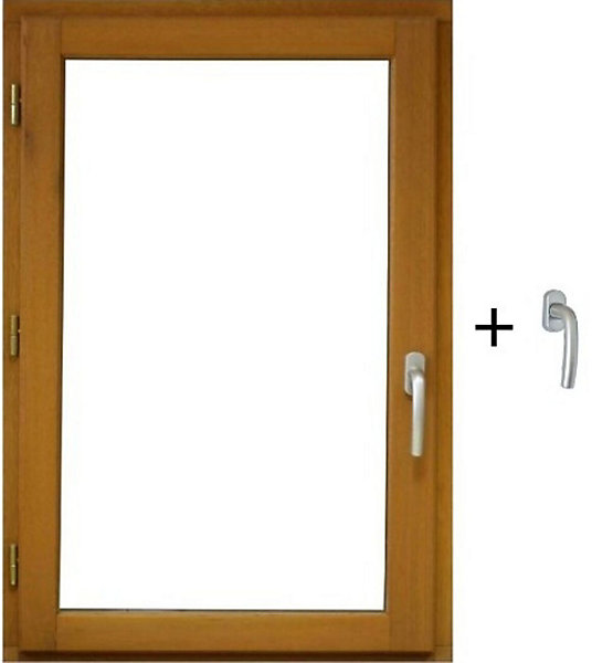 Fenetre Bois 1 Vantail H60 X L50 Cm Côte Tableau Tirant Gauche, Poignee (ref 010220f9) Gd Menuiseries