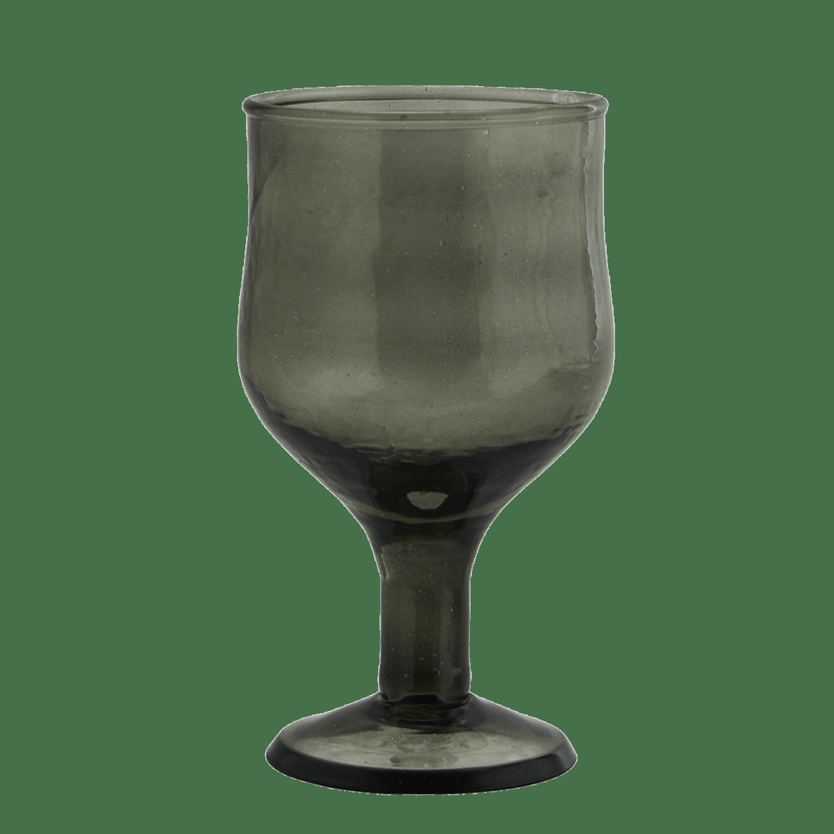 - Verre à vin martelé vert foncé D7cm