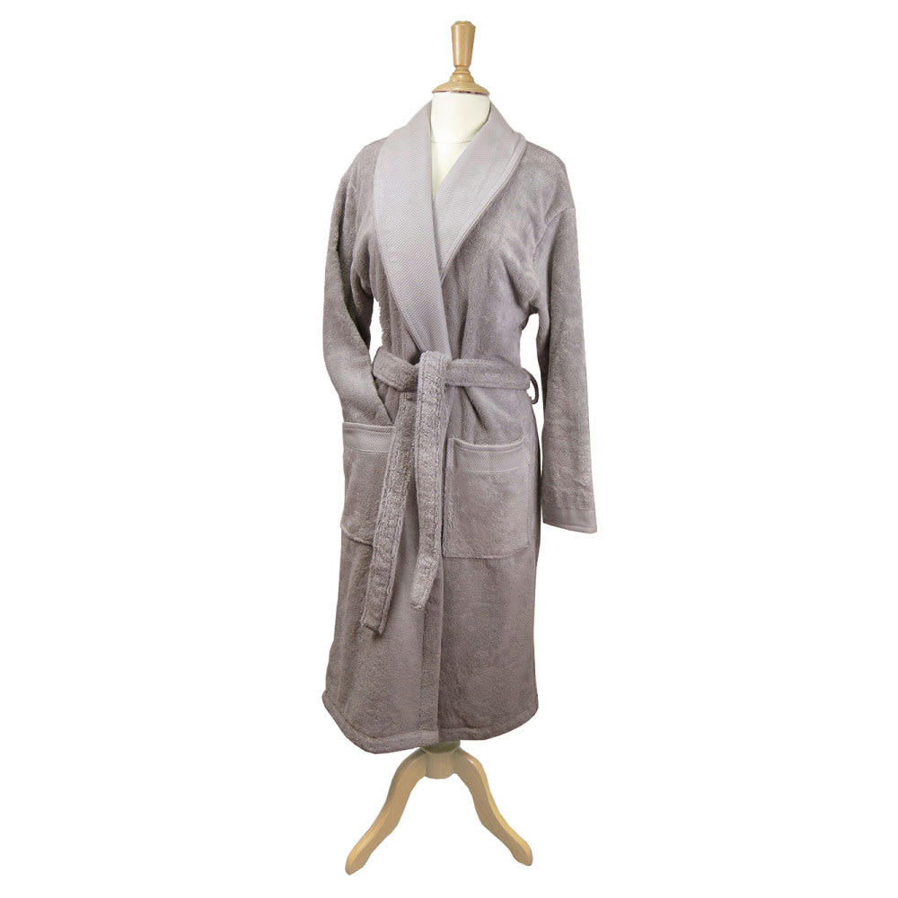 ELEA ETAIN - Peignoir  pur coton gris XL