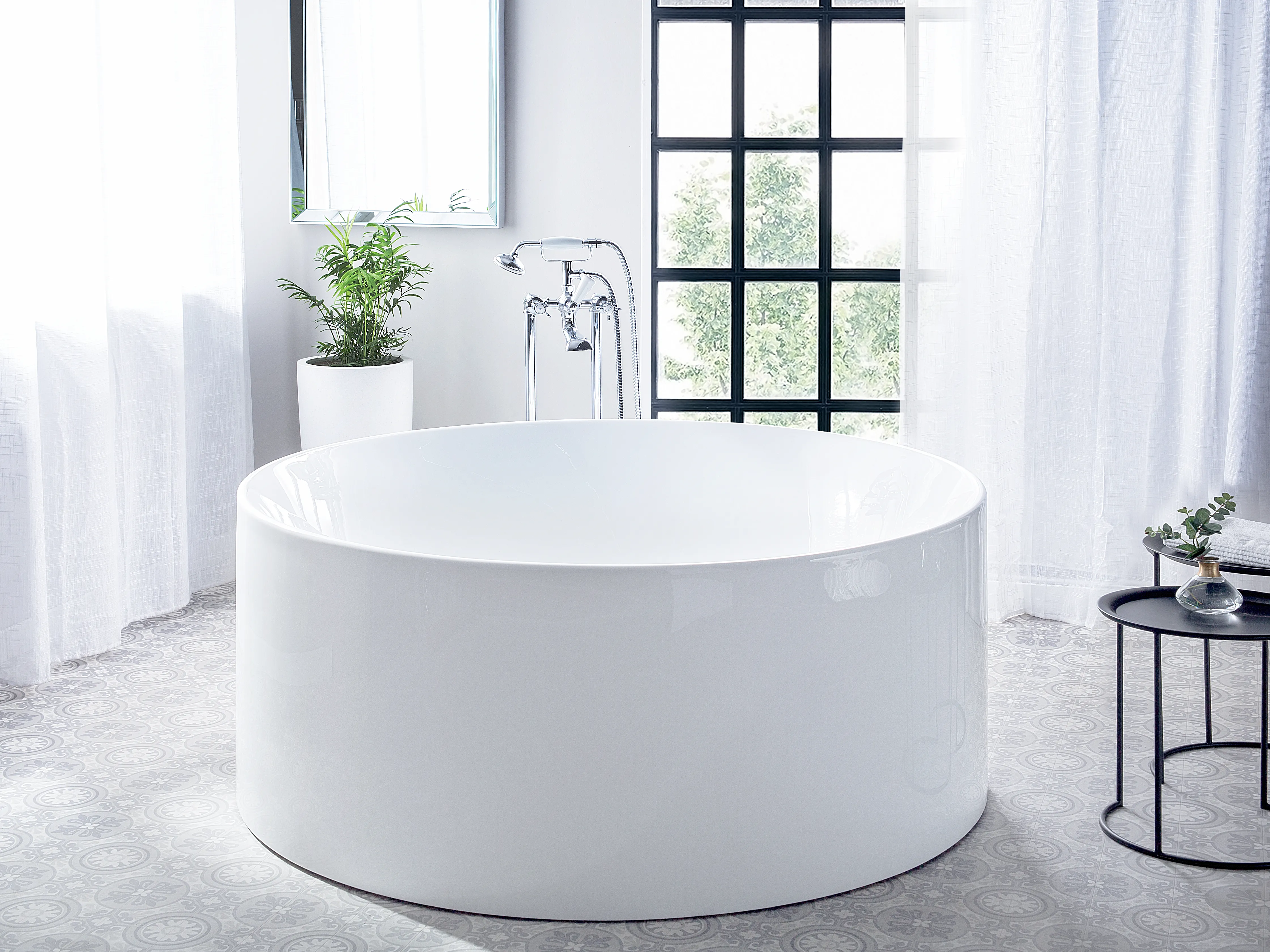 Freestanding Bathtub IBIZA 1400 x 1400 mm White