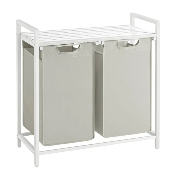 Wolnostojący kosz na pranie komory Loft do łazienki pralni 2x46 L