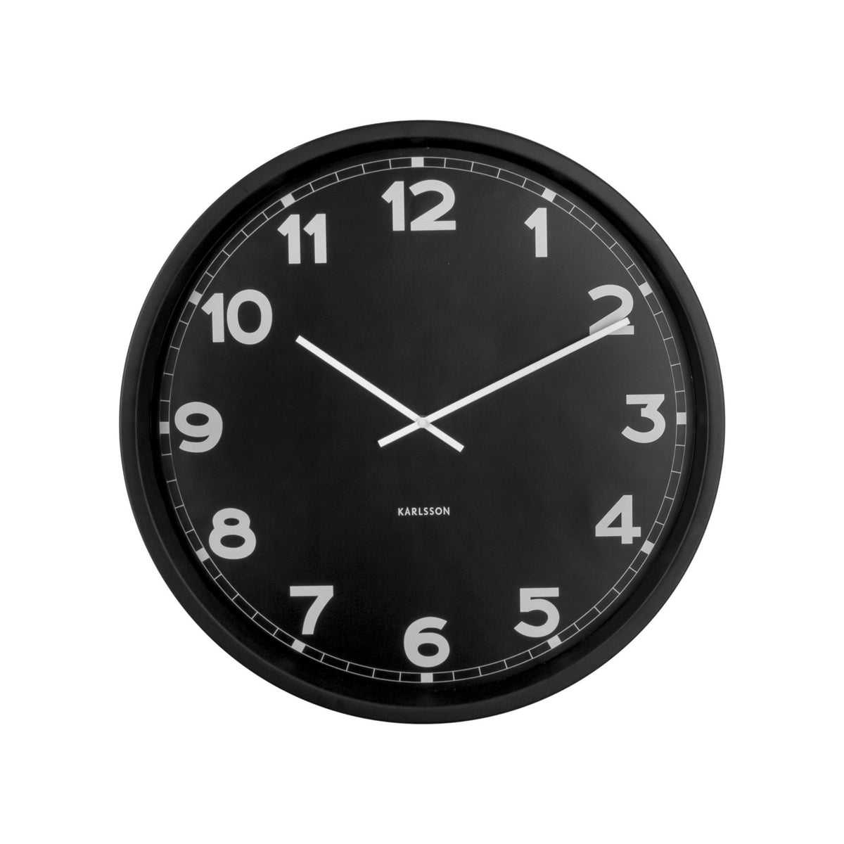 Karlsson wandklok New Classic XL - zwart - Ø80cm