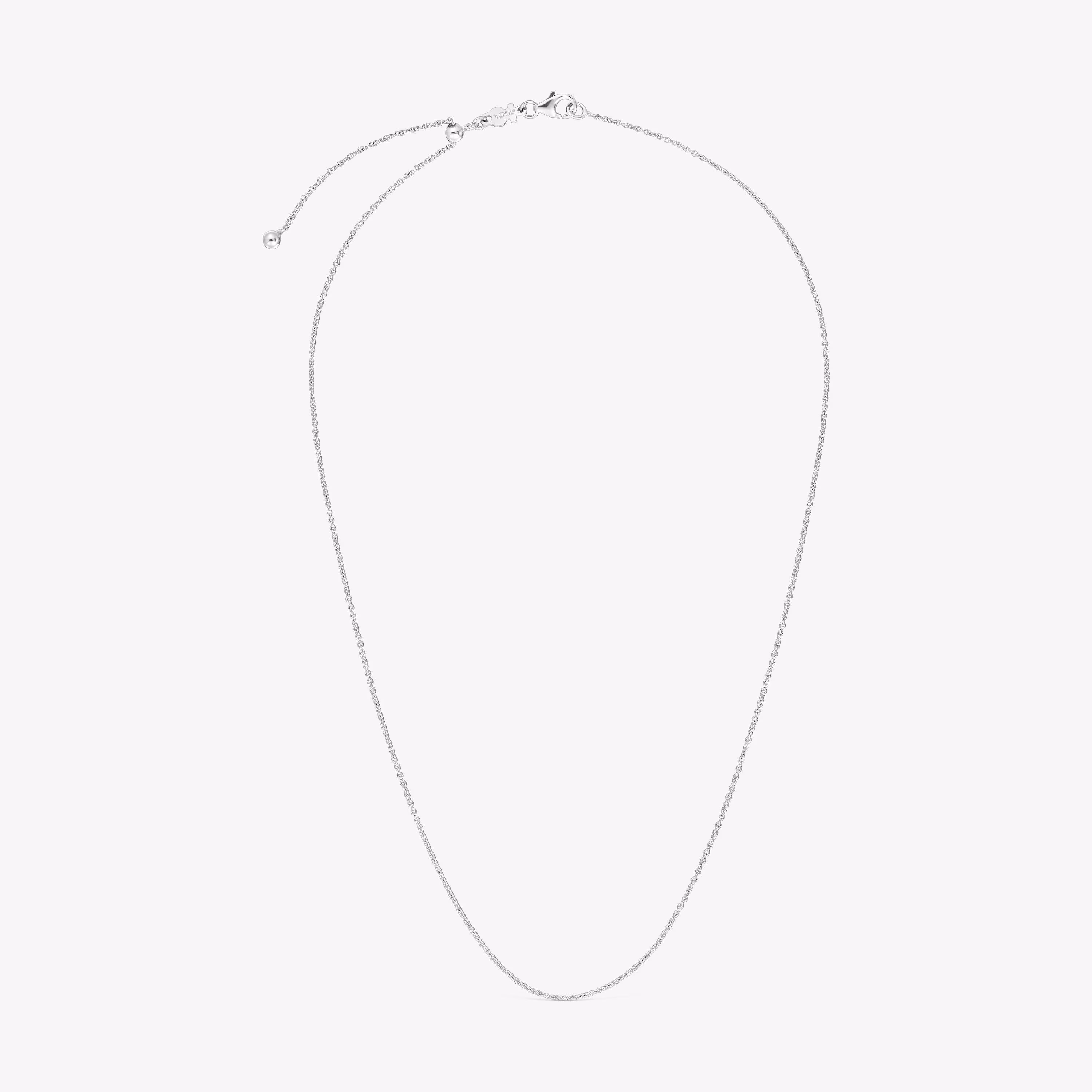 Gargantilla de oro blanco 40 cm Basics