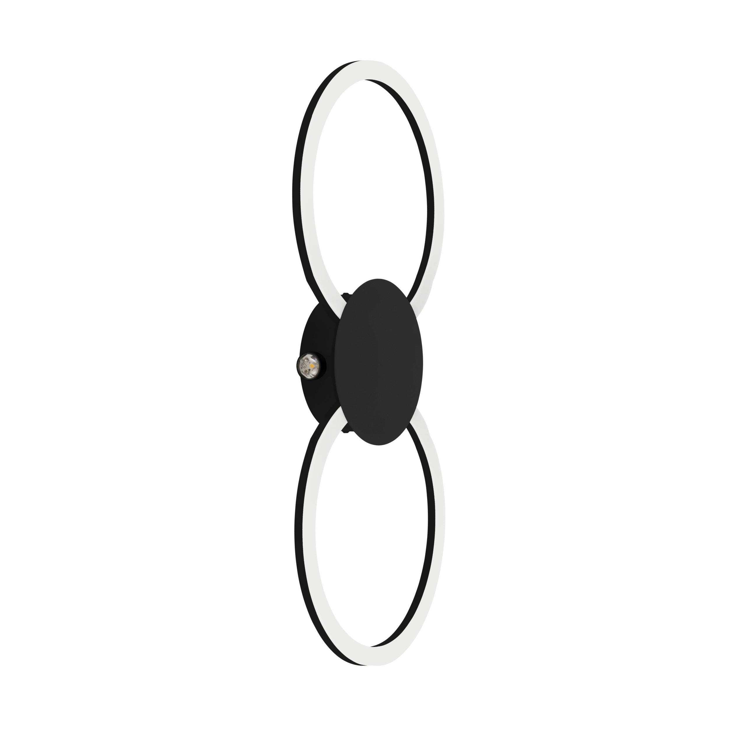 EGLO plafonnière Venticello 1 - zwart;wit