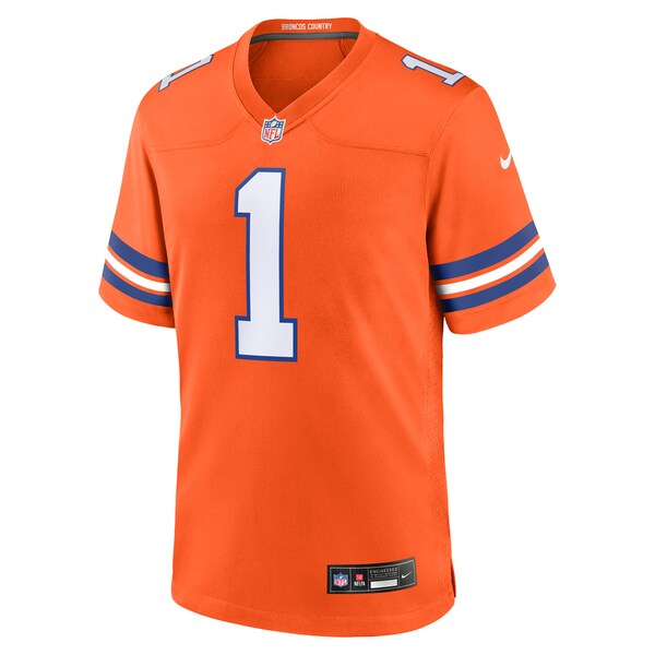 Jason Elam Denver Broncos Nike Mile High Collection 1977 Throwback Retired Player Game Jersey - Orange