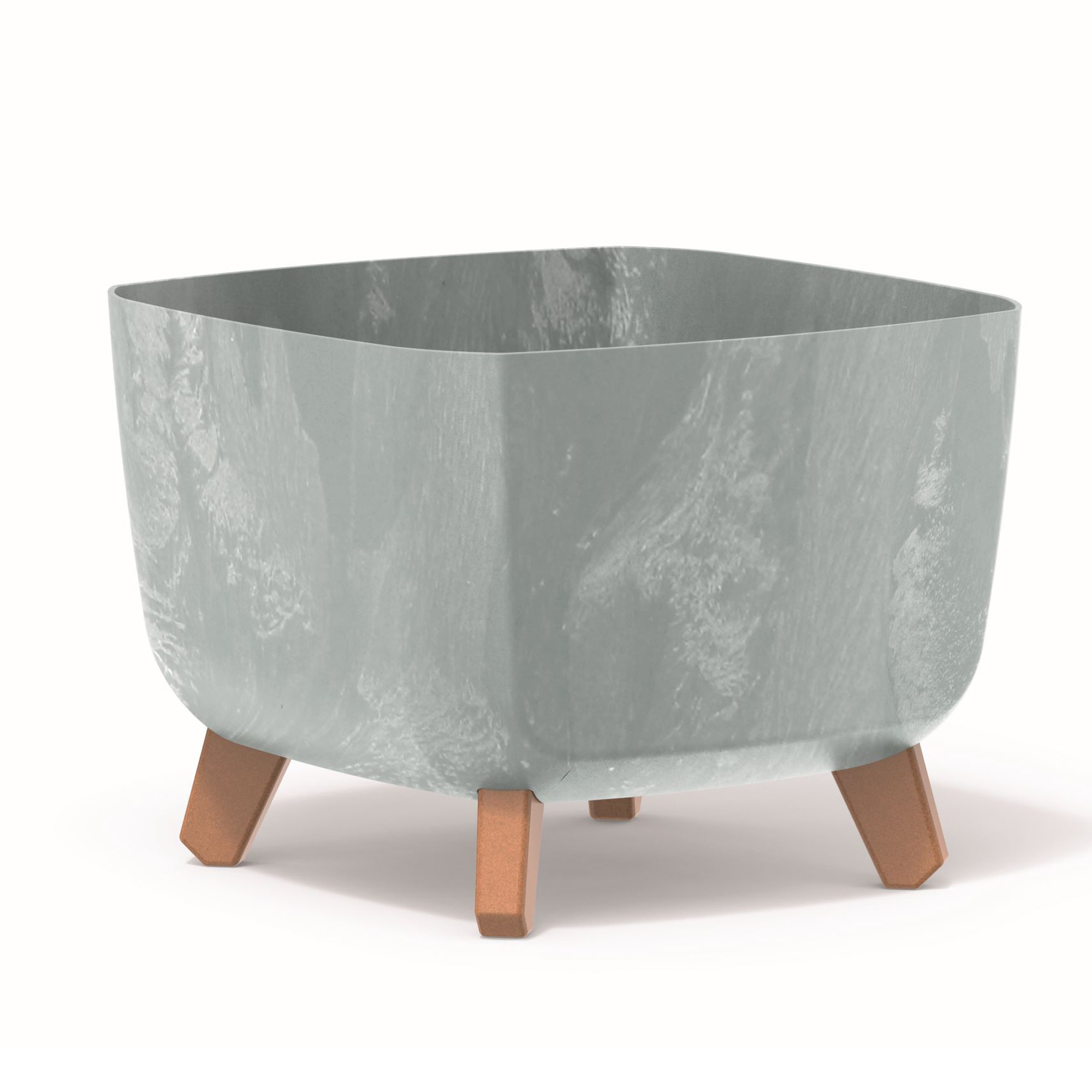 Donica ogrodowa kwadratowa Gracia Square Beton 29 x 29 x 22