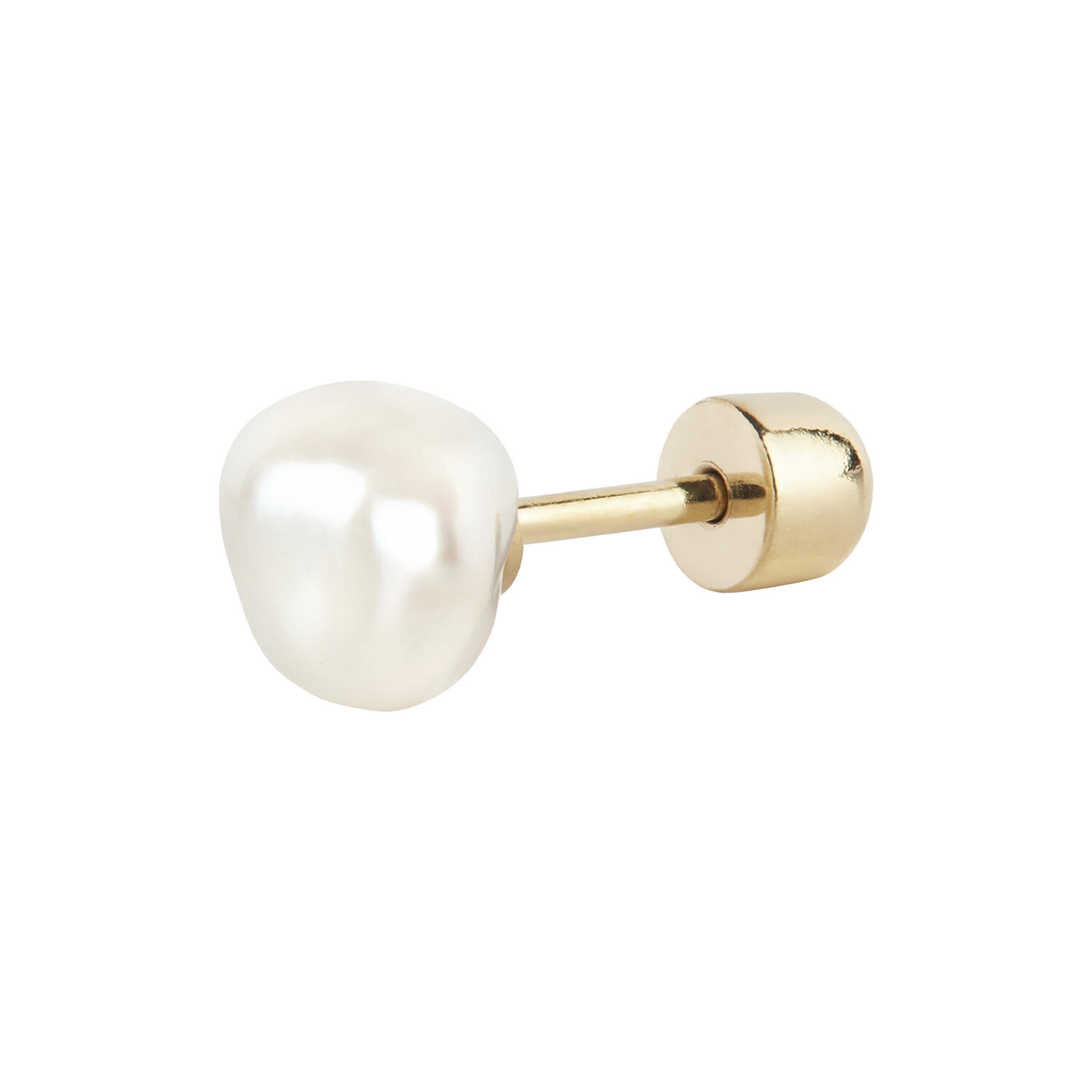 Baroque Helix Stud, gold