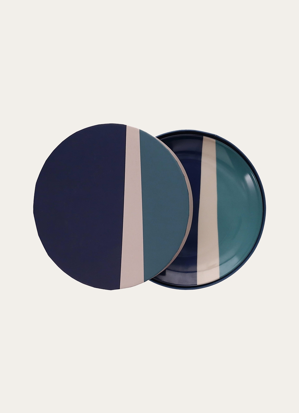 COFFRET 4 ASSIETTES à DESSERT TRAVEL MULTICOLORE