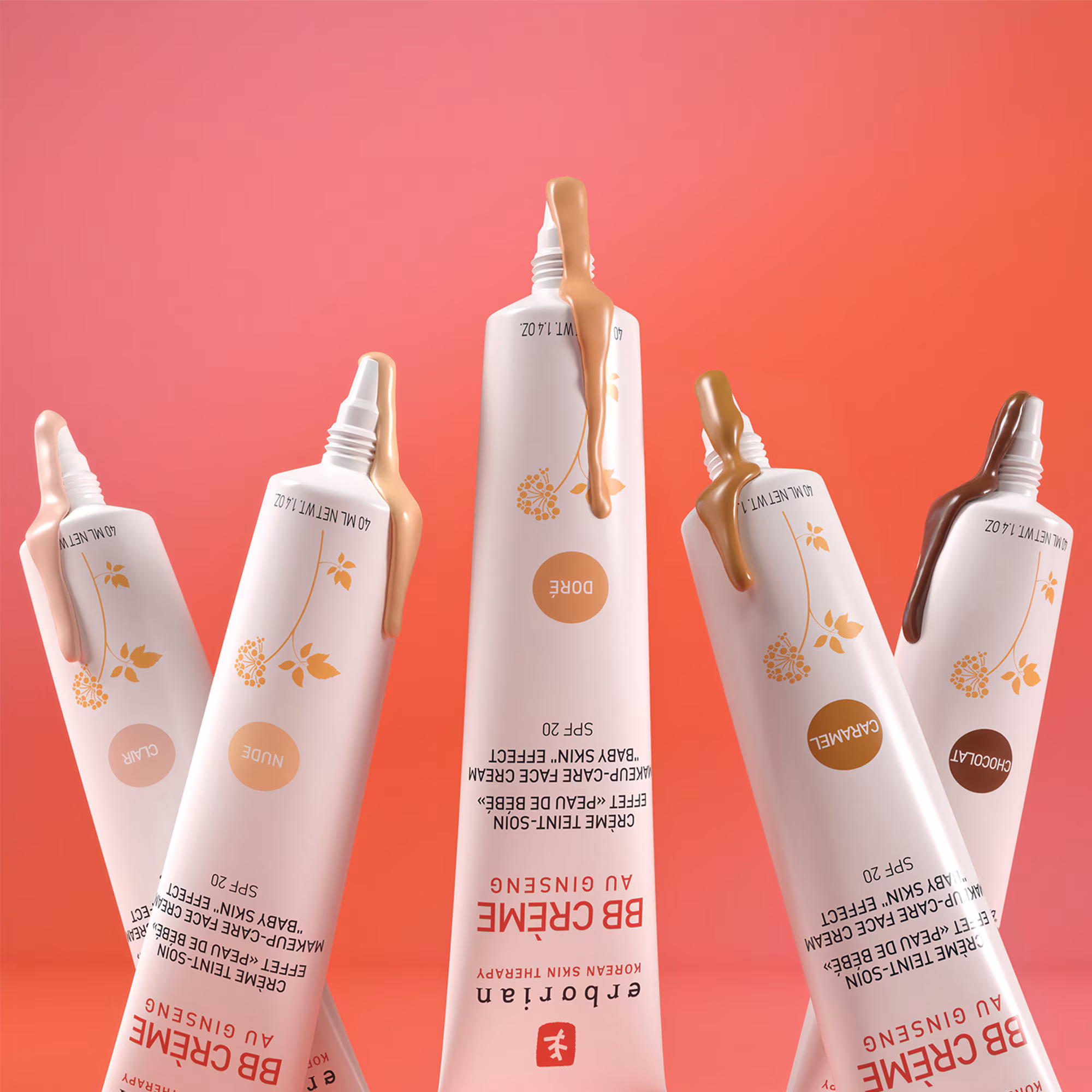 BB CREME AU GINSENGCrème de teint-soin 5-en-1 pour le visage effet 'peau de bébé'