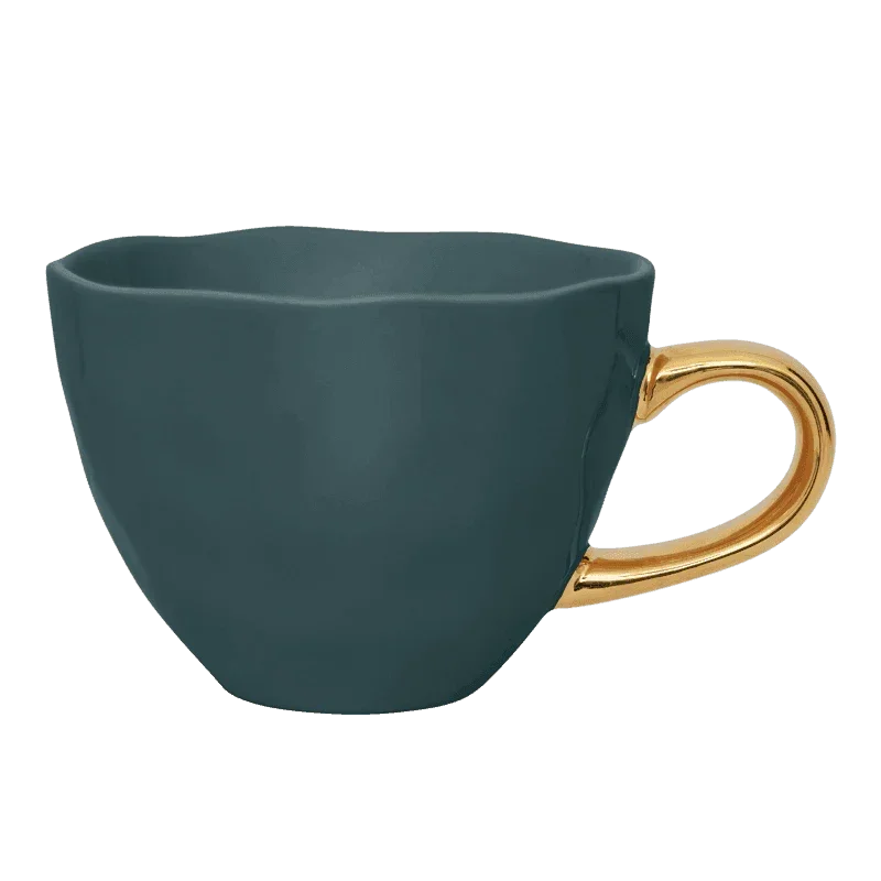 Urban Nature Culture Good Morning kopje Cappuccino/Tea - Blue Green - 11x8cm