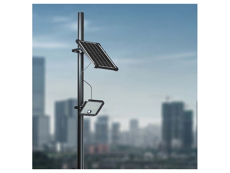 Lampa solarnaVT-432 LED 4000K z tworzywa sztucznego czarna