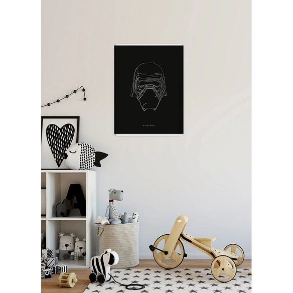 Wandbild, BxH: 50 x 70 cm, schwarz|weiß